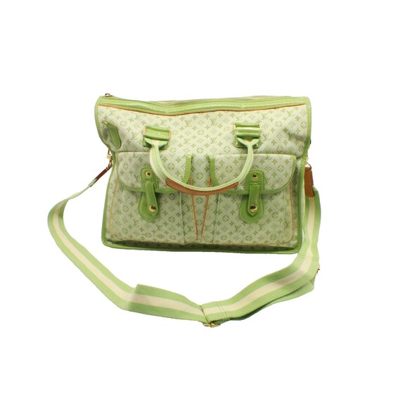 🔥 Louis Vuitton Sac Mary Kate 48H Green Monogram Mini Line Large Tote Bag 🔥 - Picture 1 of 14